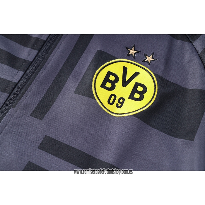 Chaqueta del Borussia Dortmund 22-23 Negro y Gris